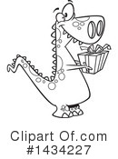T Rex Clipart #1434227 by toonaday