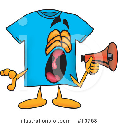 Royalty-Free (RF) T Shirt Clipart Illustration by Mascot Junction - Stock Sample #10763