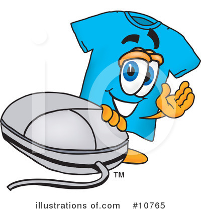 Royalty-Free (RF) T Shirt Clipart Illustration by Mascot Junction - Stock Sample #10765