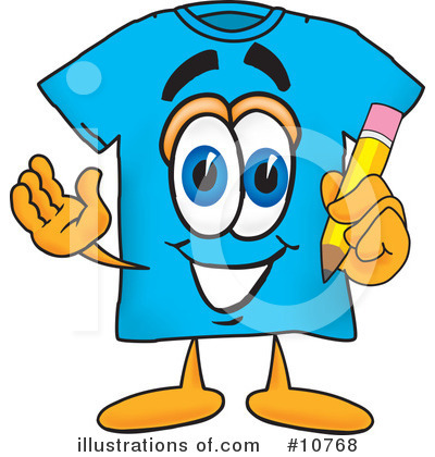 T Shirt Clipart #10768 by Mascot Junction