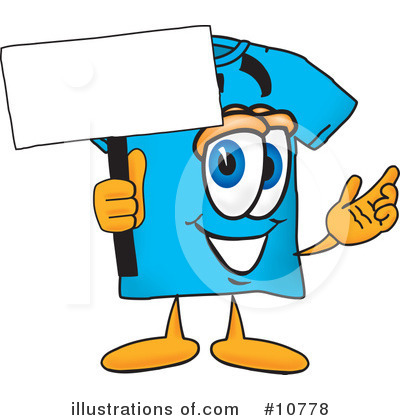 Royalty-Free (RF) T Shirt Clipart Illustration by Mascot Junction - Stock Sample #10778