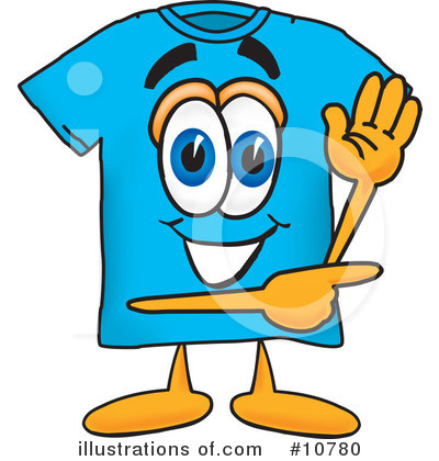 T Shirt Clipart #10780 by Mascot Junction