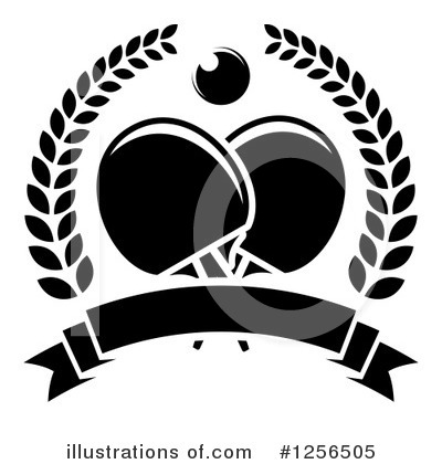Royalty-Free (RF) Table Tennis Clipart Illustration by Vector Tradition SM - Stock Sample #1256505