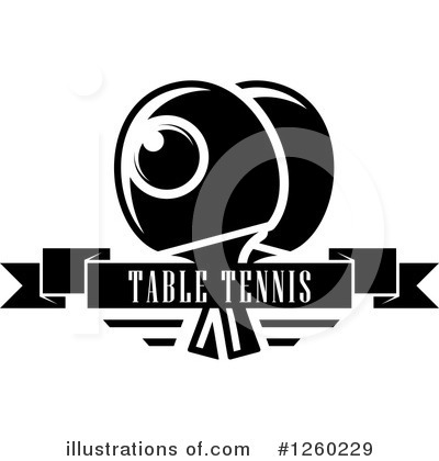 Royalty-Free (RF) Table Tennis Clipart Illustration by Vector Tradition SM - Stock Sample #1260229