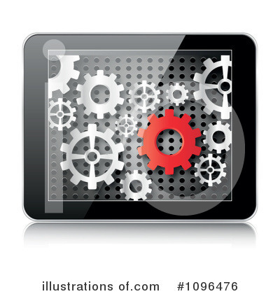 Royalty-Free (RF) Tablet Clipart Illustration by Andrei Marincas - Stock Sample #1096476