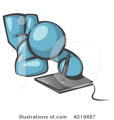 Royalty-Free (RF) Tablet Clipart Illustration by Leo Blanchette - Stock Sample #219887