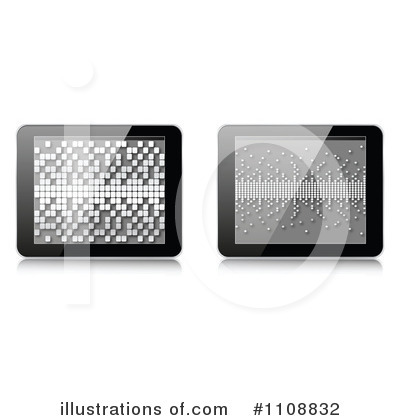 Royalty-Free (RF) Tablet Computer Clipart Illustration by Andrei Marincas - Stock Sample #1108832