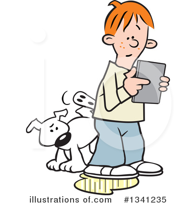 Royalty-Free (RF) Tablet Computer Clipart Illustration by Johnny Sajem - Stock Sample #1341235