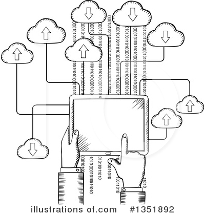 The Cloud Clipart #1351892 by Vector Tradition SM