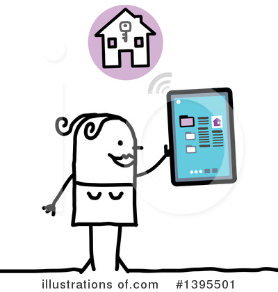 House Hunting Clipart #1395501 by NL shop