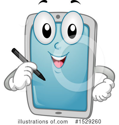 Royalty-Free (RF) Tablet Computer Clipart Illustration by BNP Design Studio - Stock Sample #1529260