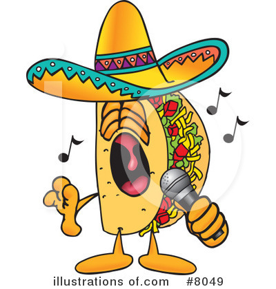 Taco Clipart #8049 by Mascot Junction