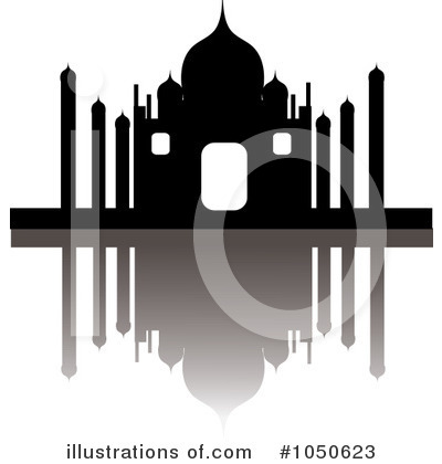 Royalty-Free (RF) Taj Mahal Clipart Illustration by Pams Clipart - Stock Sample #1050623