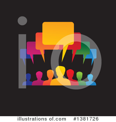 Royalty-Free (RF) Talking Clipart Illustration by ColorMagic - Stock Sample #1381726
