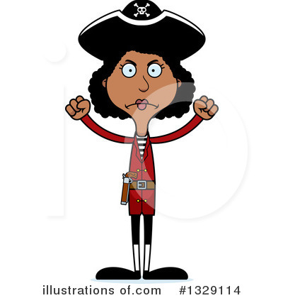 Royalty-Free (RF) Tall Black Woman Clipart Illustration by Cory Thoman - Stock Sample #1329114