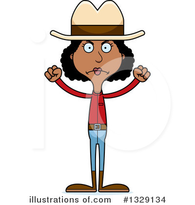 Royalty-Free (RF) Tall Black Woman Clipart Illustration by Cory Thoman - Stock Sample #1329134
