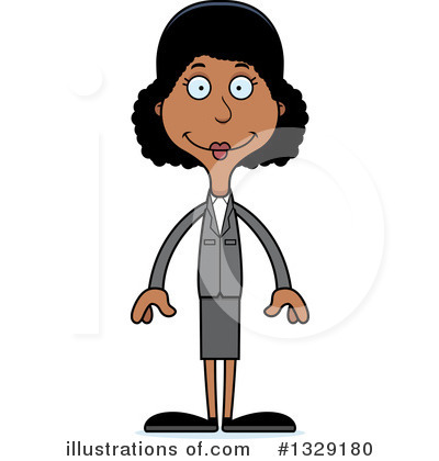 Royalty-Free (RF) Tall Black Woman Clipart Illustration by Cory Thoman - Stock Sample #1329180