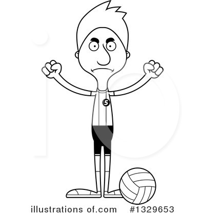 Royalty-Free (RF) Tall White Man Clipart Illustration by Cory Thoman - Stock Sample #1329653