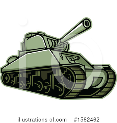 Royalty-Free (RF) Tank Clipart Illustration by patrimonio - Stock Sample #1582462