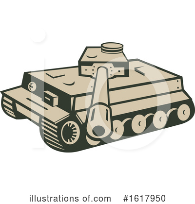Royalty-Free (RF) Tank Clipart Illustration by patrimonio - Stock Sample #1617950