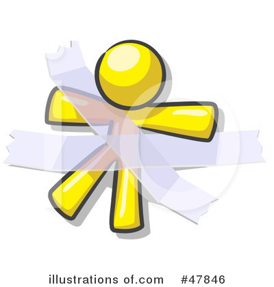 Yellow Design Mascot Clipart #47846 by Leo Blanchette