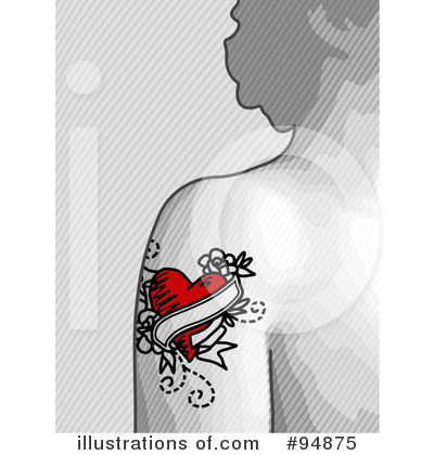 Royalty-Free (RF) Tattoo Clipart Illustration by NL shop - Stock Sample #94875