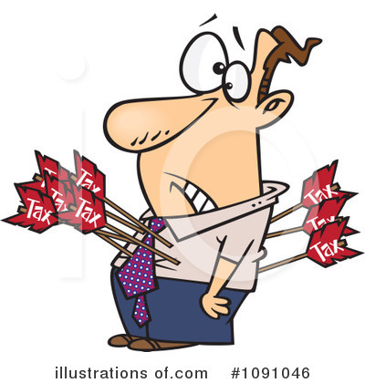 Royalty-Free (RF) Taxes Clipart Illustration by toonaday - Stock Sample #1091046