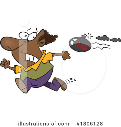 Royalty-Free (RF) Taxes Clipart Illustration by toonaday - Stock Sample #1306128