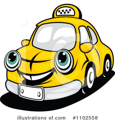 Royalty-Free (RF) Taxi Clipart Illustration by Vector Tradition SM - Stock Sample #1102558