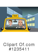 Taxi Clipart #1235411 by David Rey