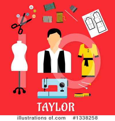 Royalty-Free (RF) Taylor Clipart Illustration by Vector Tradition SM - Stock Sample #1338258