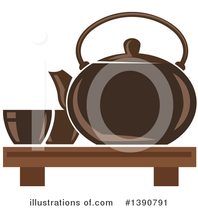 Tea Pot Clipart #1390791 by Vector Tradition SM