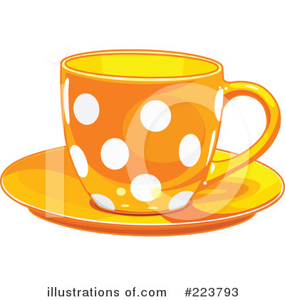 Royalty-Free (RF) Tea Cup Clipart Illustration by Pushkin - Stock Sample #223793