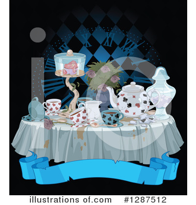 Royalty-Free (RF) Tea Party Clipart Illustration by Pushkin - Stock Sample #1287512