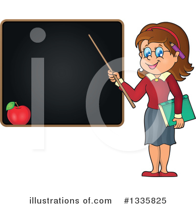 Royalty-Free (RF) Teacher Clipart Illustration by visekart - Stock Sample #1335825