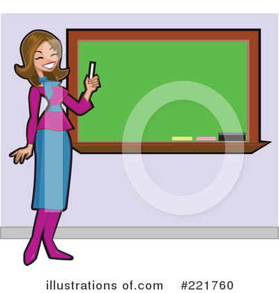 Royalty-Free (RF) Teacher Clipart Illustration by peachidesigns - Stock Sample #221760