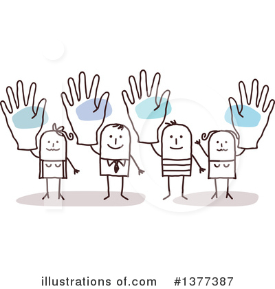 Royalty-Free (RF) Team Clipart Illustration by NL shop - Stock Sample #1377387