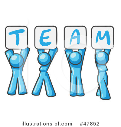 Royalty-Free (RF) Team Clipart Illustration by Leo Blanchette - Stock Sample #47852