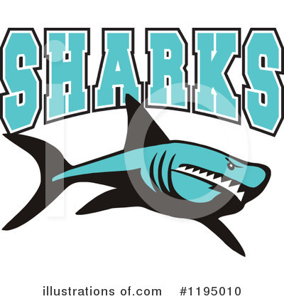 Shark Clipart #1195010 by Johnny Sajem