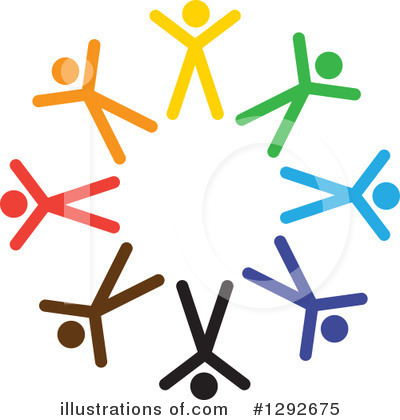 Royalty-Free (RF) Teamwork Clipart Illustration by ColorMagic - Stock Sample #1292675