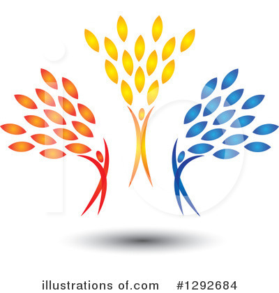 Royalty-Free (RF) Teamwork Clipart Illustration by ColorMagic - Stock Sample #1292684