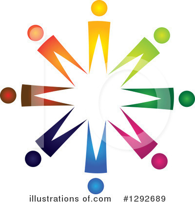Royalty-Free (RF) Teamwork Clipart Illustration by ColorMagic - Stock Sample #1292689