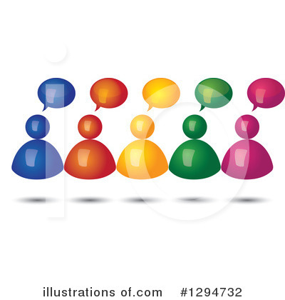 Royalty-Free (RF) Teamwork Clipart Illustration by ColorMagic - Stock Sample #1294732