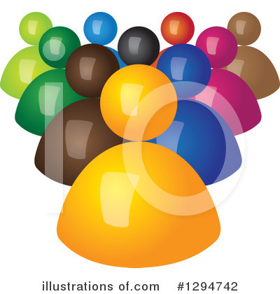 Royalty-Free (RF) Teamwork Clipart Illustration by ColorMagic - Stock Sample #1294742