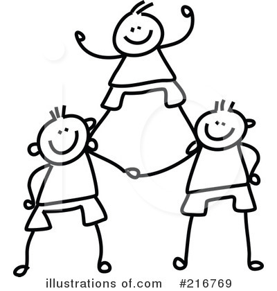 Royalty-Free (RF) Teamwork Clipart Illustration by Prawny - Stock Sample #216769