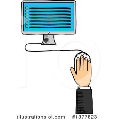 Computer Clipart #1377823 by Vector Tradition SM