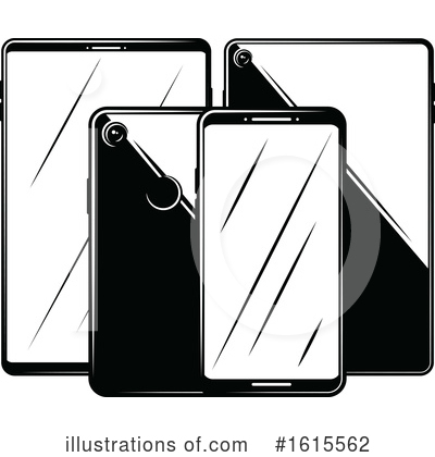 Cellphone Clipart #1615562 by Vector Tradition SM