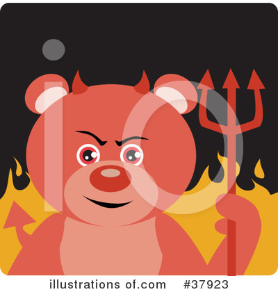 Teddy Bear Clipart #37923 by Dennis Holmes Designs