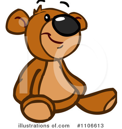 Royalty-Free (RF) Teddy Bear Clipart Illustration by Cartoon Solutions - Stock Sample #1106613