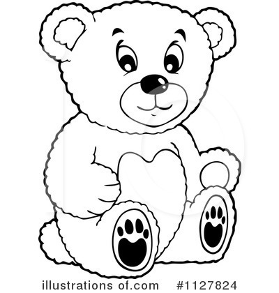 Royalty-Free (RF) Teddy Bear Clipart Illustration by visekart - Stock Sample #1127824